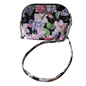 Steve Madden Bmaggien‎ Black Floral Crossbody Small Dome Handbag